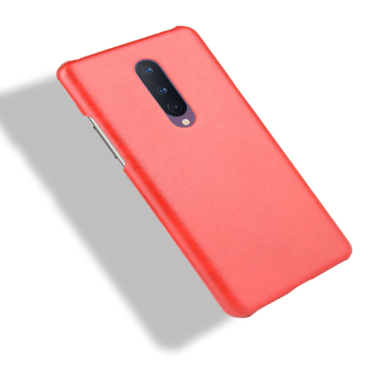 For OnePlus 8 Shockproof Litchi Texture PC + PU Case