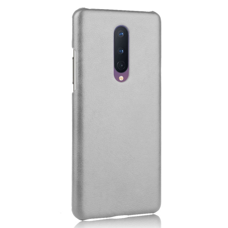 For OnePlus 8 Shockproof Litchi Texture PC + PU Case