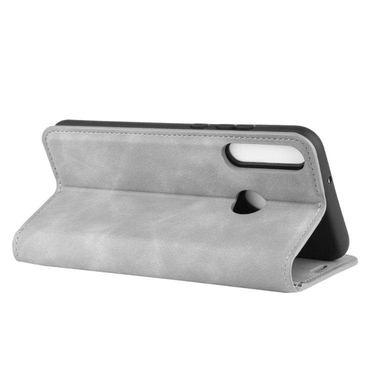 For Huawei P40 lite E Retro-skin Business Magnetic Suction Leather Case with Holder & Card Slots & Wallet