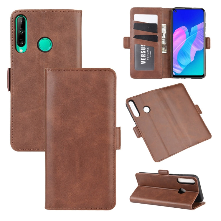 For Huawei P40 Lite E / Y7P Dual-side Magnetic Buckle Horizontal Flip Leather Case with Holder & Card Slots & Wallet