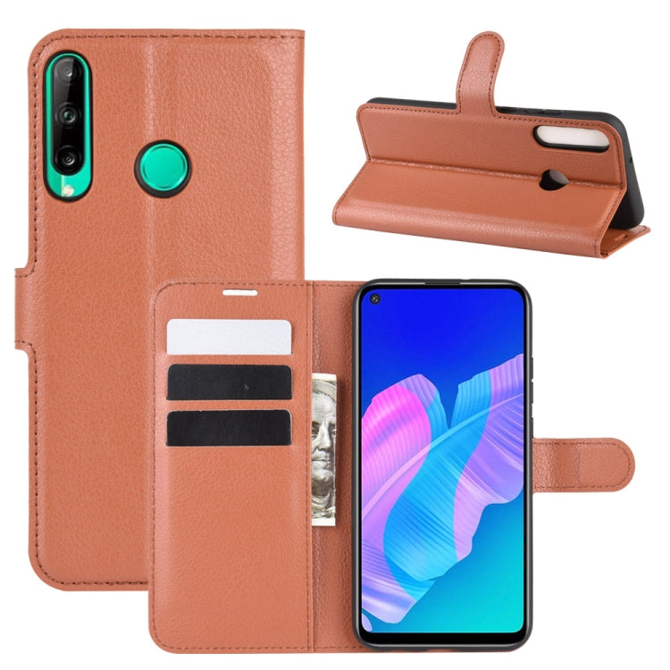 For Huawei P40 Lite E / Y7P Litchi Texture Horizontal Flip Protective Case with Holder & Card Slots & Wallet