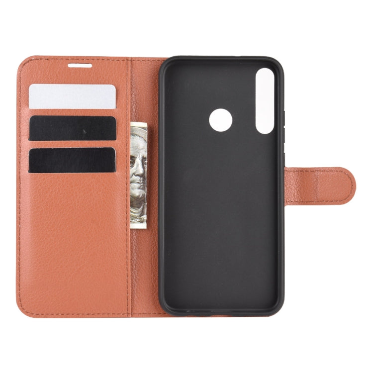 For Huawei P40 Lite E / Y7P Litchi Texture Horizontal Flip Protective Case with Holder & Card Slots & Wallet