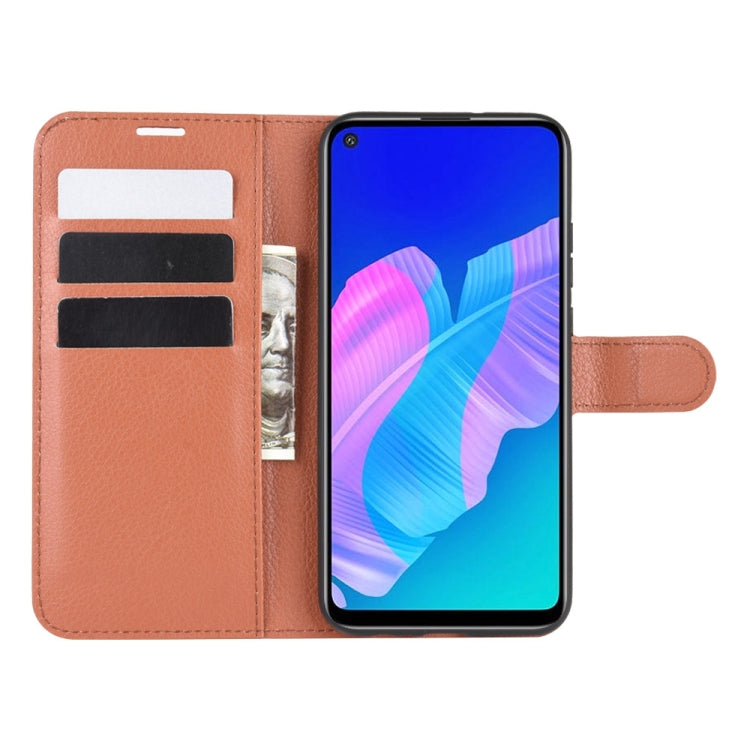For Huawei P40 Lite E / Y7P Litchi Texture Horizontal Flip Protective Case with Holder & Card Slots & Wallet