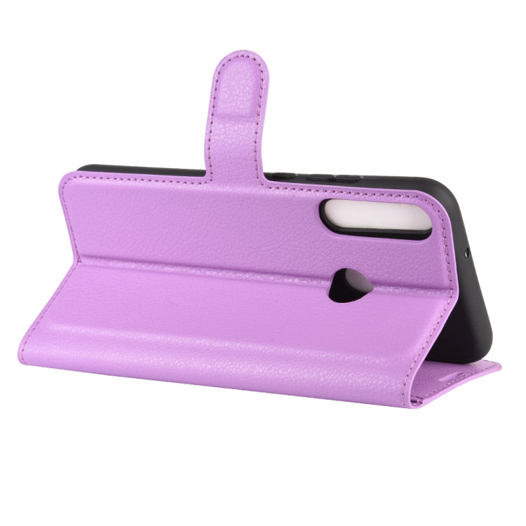 For Huawei P40 Lite E / Y7P Litchi Texture Horizontal Flip Protective Case with Holder & Card Slots & Wallet