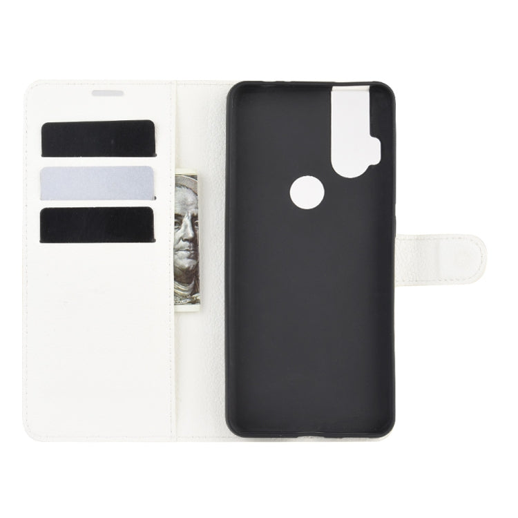 For Motorola One Hyper Litchi Texture Horizontal Flip Protective Case with Holder & Card Slots & Wallet