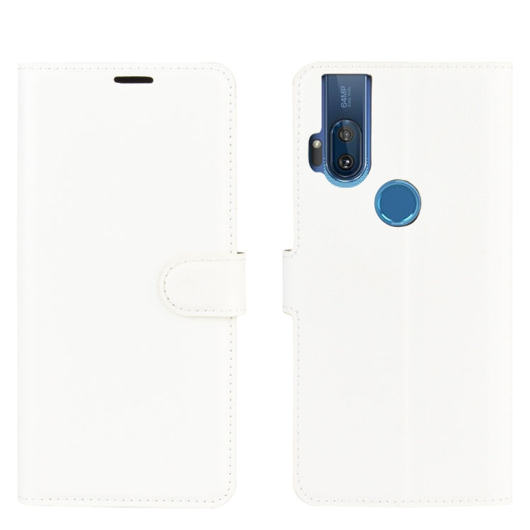 For Motorola One Hyper Litchi Texture Horizontal Flip Protective Case with Holder & Card Slots & Wallet