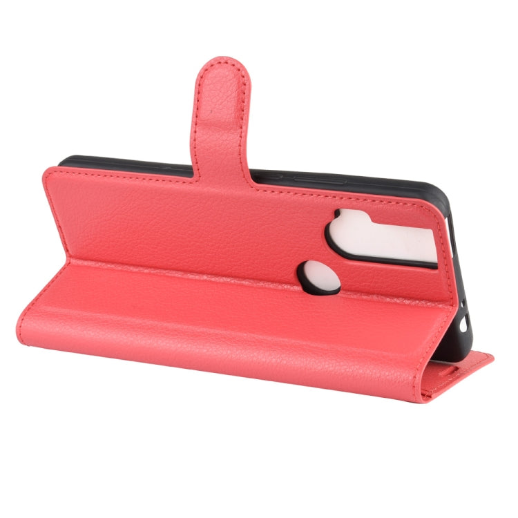 For Motorola One Hyper Litchi Texture Horizontal Flip Protective Case with Holder & Card Slots & Wallet