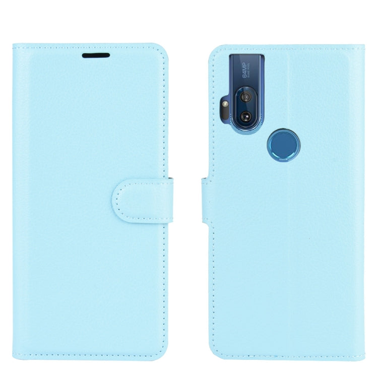 For Motorola One Hyper Litchi Texture Horizontal Flip Protective Case with Holder & Card Slots & Wallet