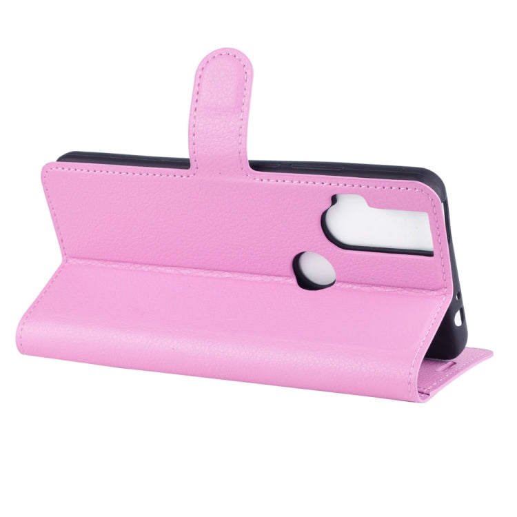 For Motorola One Hyper Litchi Texture Horizontal Flip Protective Case with Holder & Card Slots & Wallet