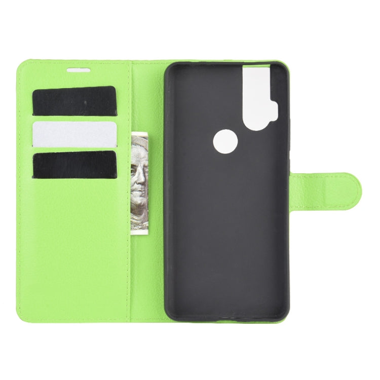 For Motorola One Hyper Litchi Texture Horizontal Flip Protective Case with Holder & Card Slots & Wallet