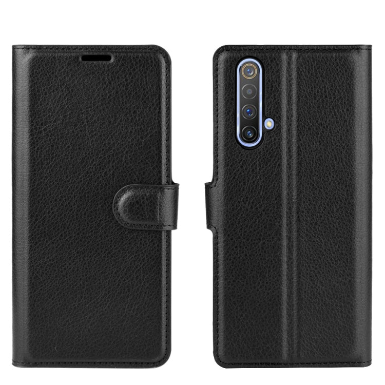 For OPPO Realme X50 5G Litchi Texture Horizontal Flip Protective Case with Holder & Card Slots & Wallet