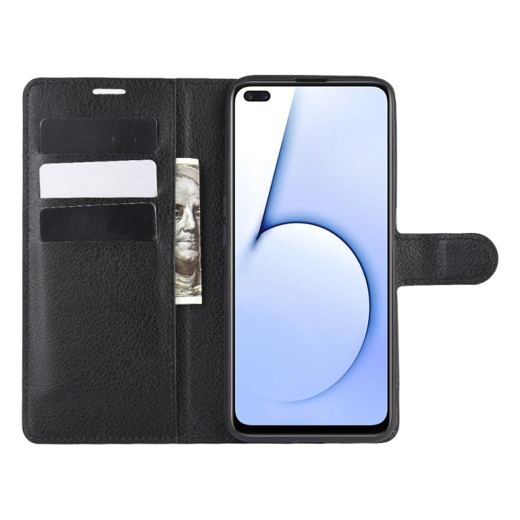 For OPPO Realme X50 5G Litchi Texture Horizontal Flip Protective Case with Holder & Card Slots & Wallet