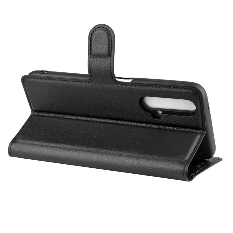 For OPPO Realme X50 5G Litchi Texture Horizontal Flip Protective Case with Holder & Card Slots & Wallet