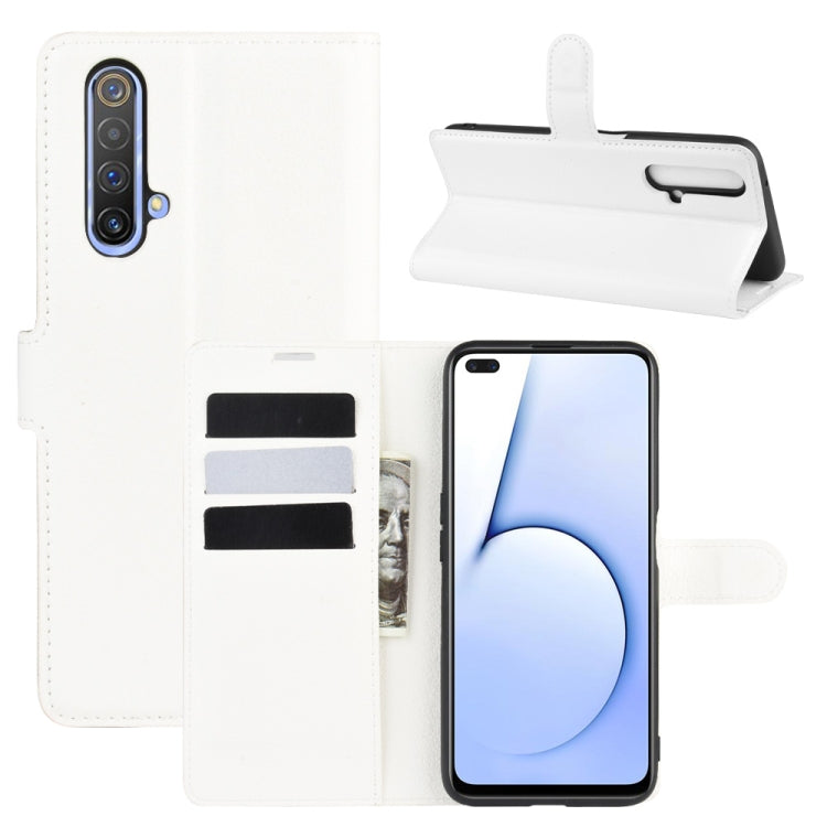 For OPPO Realme X50 5G Litchi Texture Horizontal Flip Protective Case with Holder & Card Slots & Wallet