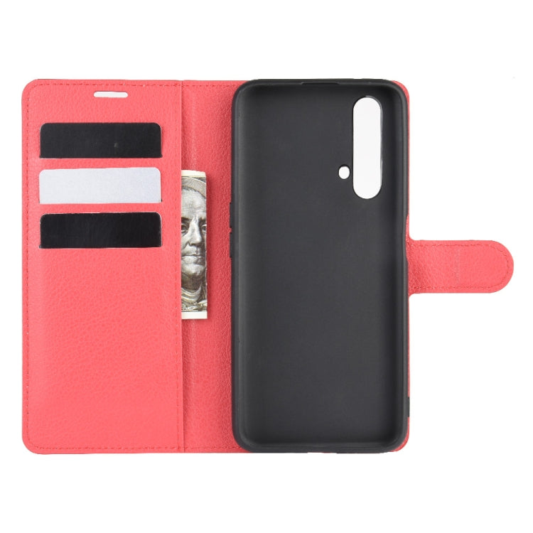 For OPPO Realme X50 5G Litchi Texture Horizontal Flip Protective Case with Holder & Card Slots & Wallet