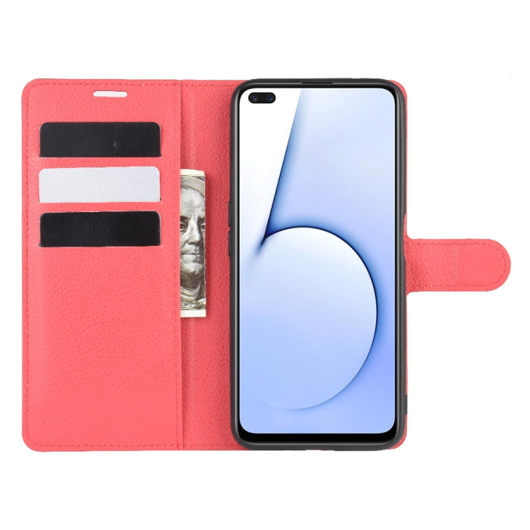 For OPPO Realme X50 5G Litchi Texture Horizontal Flip Protective Case with Holder & Card Slots & Wallet