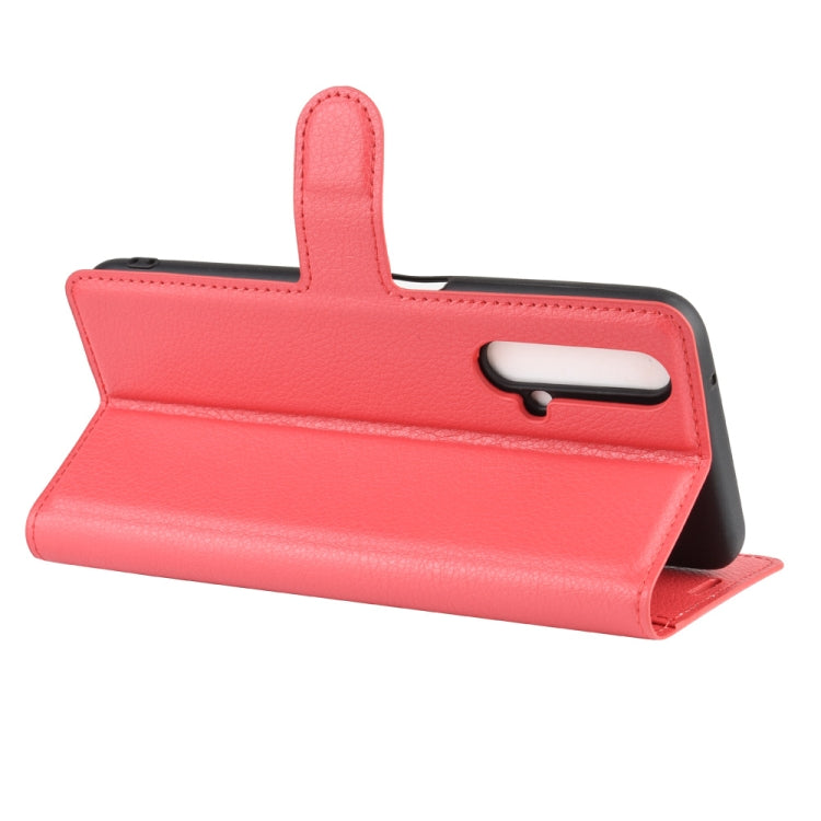 For OPPO Realme X50 5G Litchi Texture Horizontal Flip Protective Case with Holder & Card Slots & Wallet