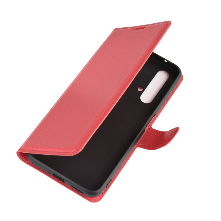 For OPPO Realme X50 5G Litchi Texture Horizontal Flip Protective Case with Holder & Card Slots & Wallet