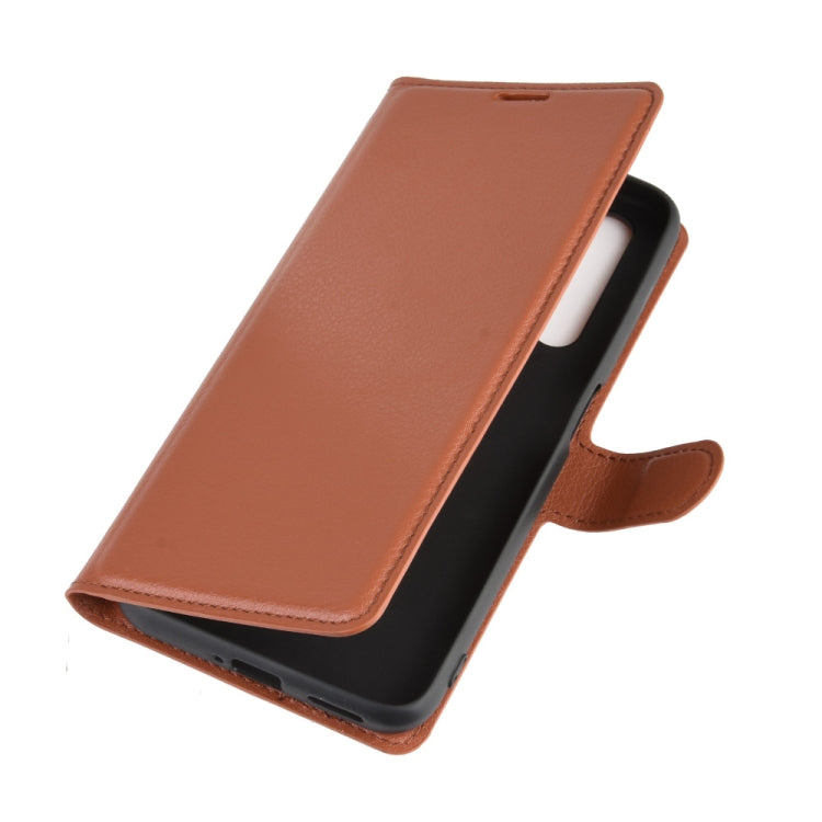 For OPPO Realme X50 5G Litchi Texture Horizontal Flip Protective Case with Holder & Card Slots & Wallet