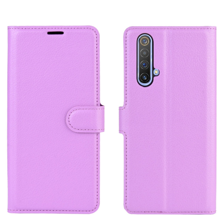 For OPPO Realme X50 5G Litchi Texture Horizontal Flip Protective Case with Holder & Card Slots & Wallet