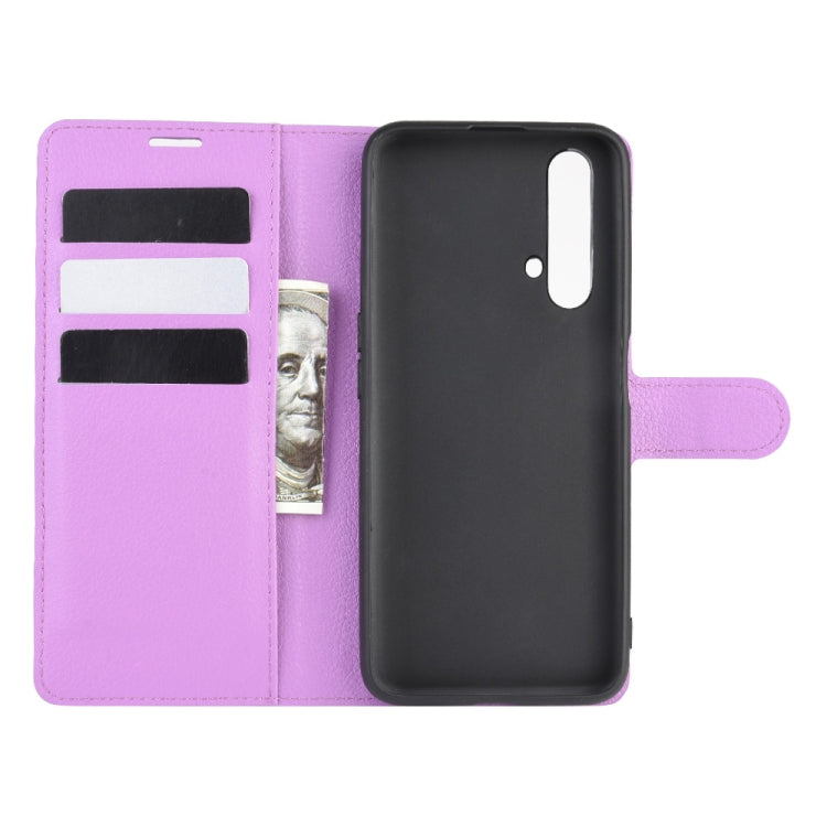 For OPPO Realme X50 5G Litchi Texture Horizontal Flip Protective Case with Holder & Card Slots & Wallet