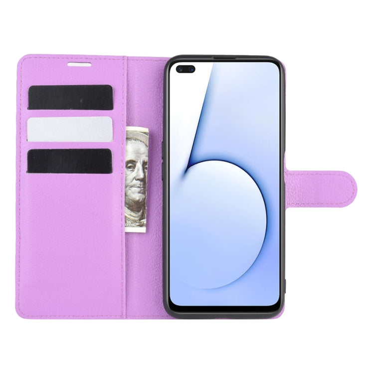 For OPPO Realme X50 5G Litchi Texture Horizontal Flip Protective Case with Holder & Card Slots & Wallet