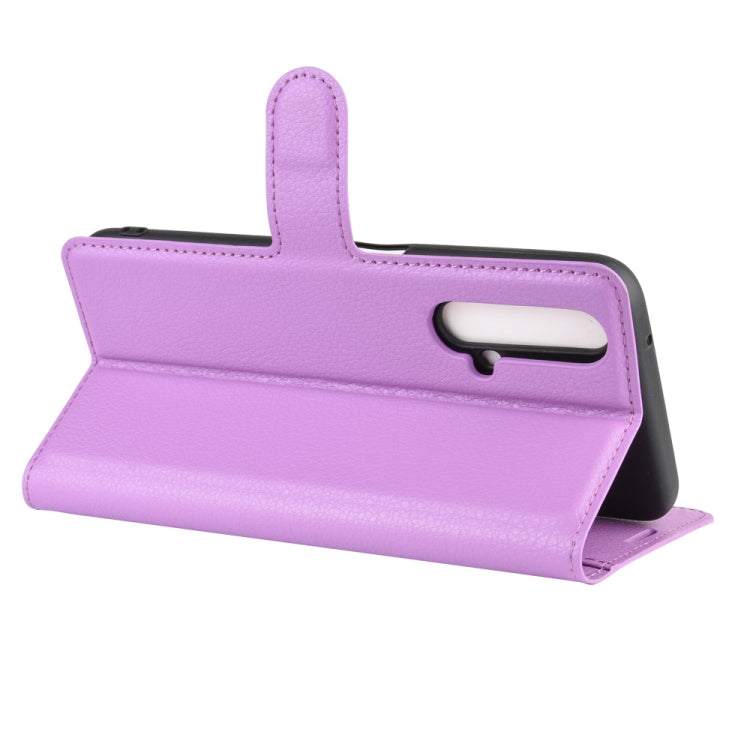 For OPPO Realme X50 5G Litchi Texture Horizontal Flip Protective Case with Holder & Card Slots & Wallet