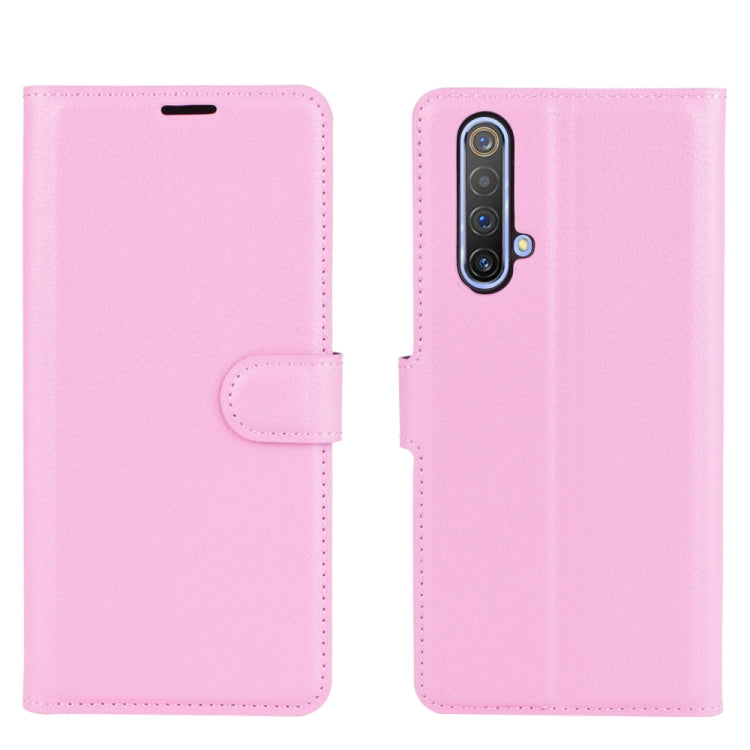 For OPPO Realme X50 5G Litchi Texture Horizontal Flip Protective Case with Holder & Card Slots & Wallet