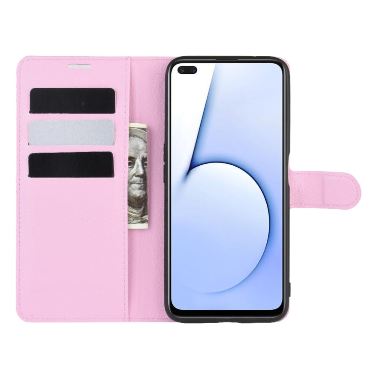 For OPPO Realme X50 5G Litchi Texture Horizontal Flip Protective Case with Holder & Card Slots & Wallet