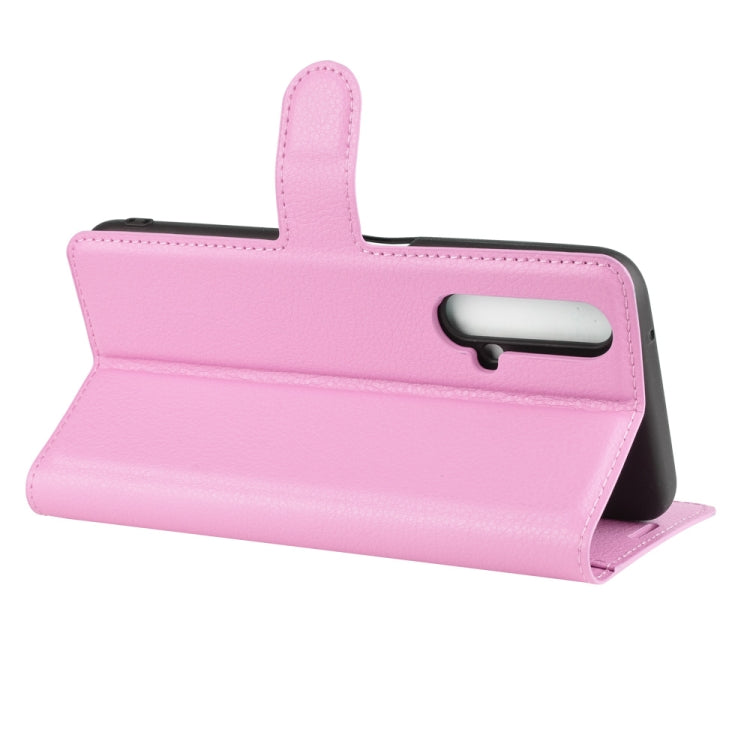 For OPPO Realme X50 5G Litchi Texture Horizontal Flip Protective Case with Holder & Card Slots & Wallet