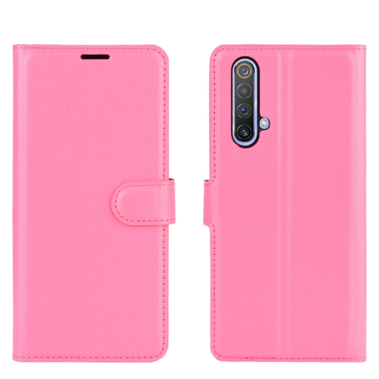 For OPPO Realme X50 5G Litchi Texture Horizontal Flip Protective Case with Holder & Card Slots & Wallet