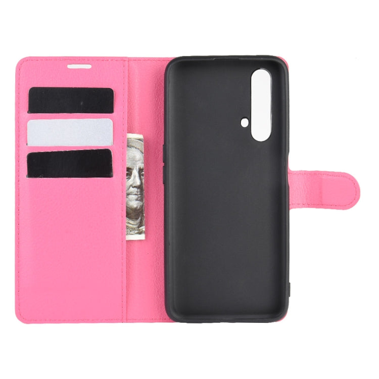 For OPPO Realme X50 5G Litchi Texture Horizontal Flip Protective Case with Holder & Card Slots & Wallet