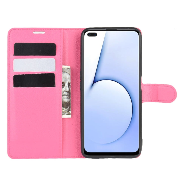 For OPPO Realme X50 5G Litchi Texture Horizontal Flip Protective Case with Holder & Card Slots & Wallet