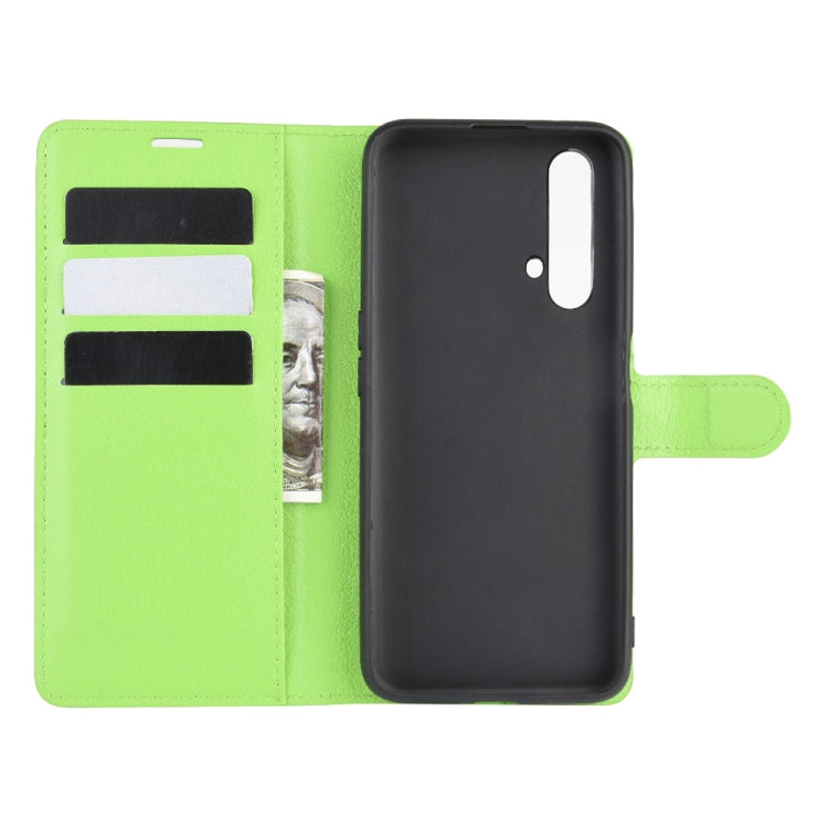 For OPPO Realme X50 5G Litchi Texture Horizontal Flip Protective Case with Holder & Card Slots & Wallet