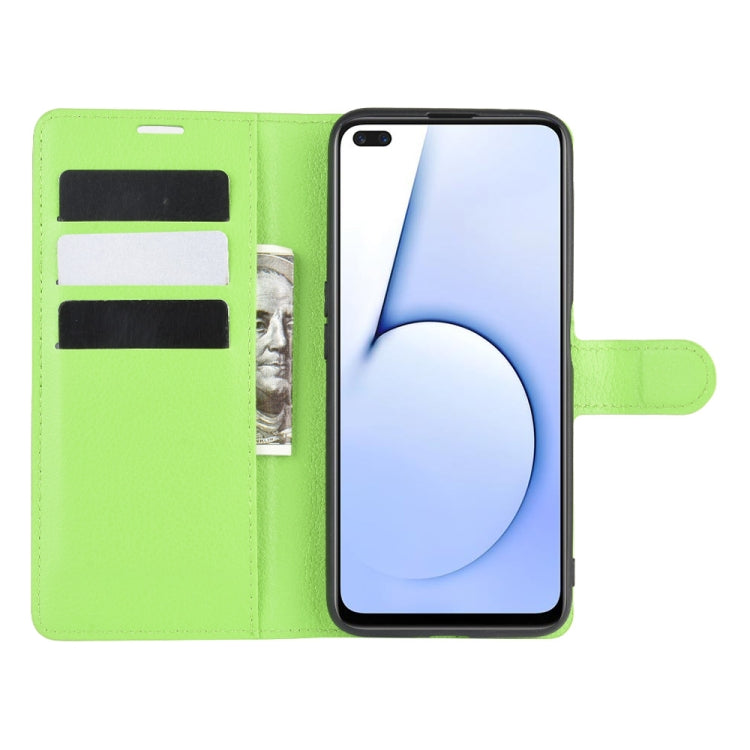 For OPPO Realme X50 5G Litchi Texture Horizontal Flip Protective Case with Holder & Card Slots & Wallet