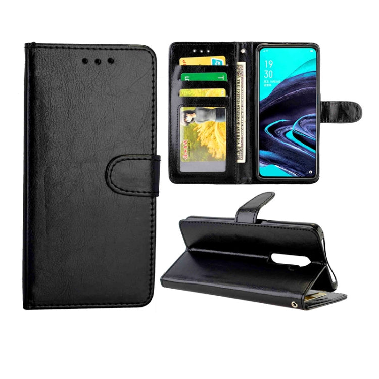 For OPPO Reno2 Crazy Horse Texture Leather Horizontal Flip Protective Case with Holder & Card Slots & Wallet & Photo Frame