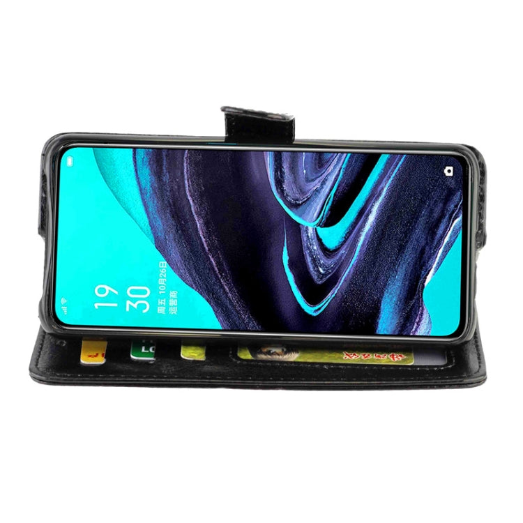 For OPPO Reno2 Crazy Horse Texture Leather Horizontal Flip Protective Case with Holder & Card Slots & Wallet & Photo Frame