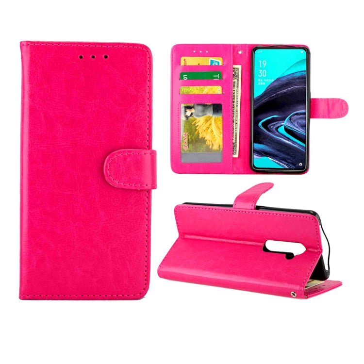For OPPO Reno2 Crazy Horse Texture Leather Horizontal Flip Protective Case with Holder & Card Slots & Wallet & Photo Frame