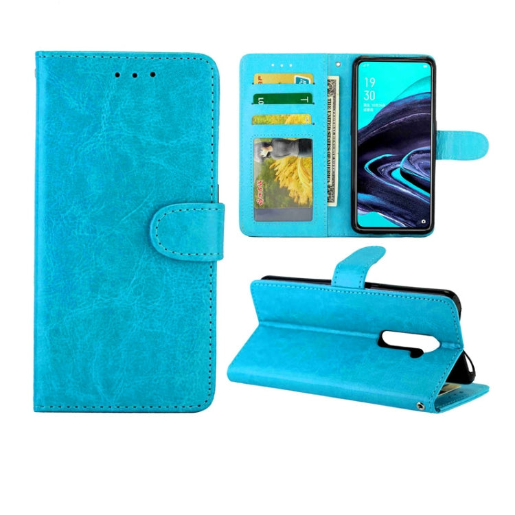 For OPPO Reno2 Crazy Horse Texture Leather Horizontal Flip Protective Case with Holder & Card Slots & Wallet & Photo Frame