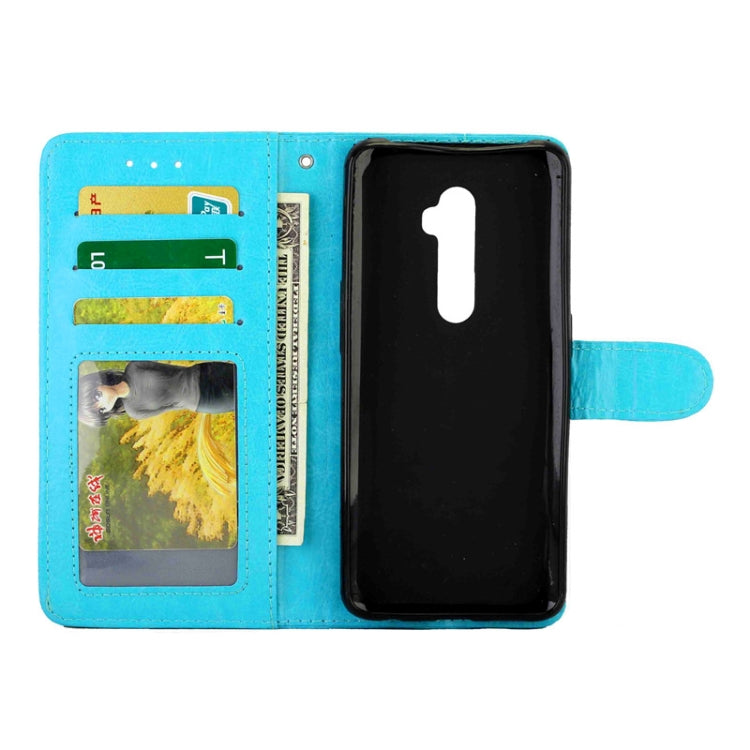 For OPPO Reno2 Crazy Horse Texture Leather Horizontal Flip Protective Case with Holder & Card Slots & Wallet & Photo Frame