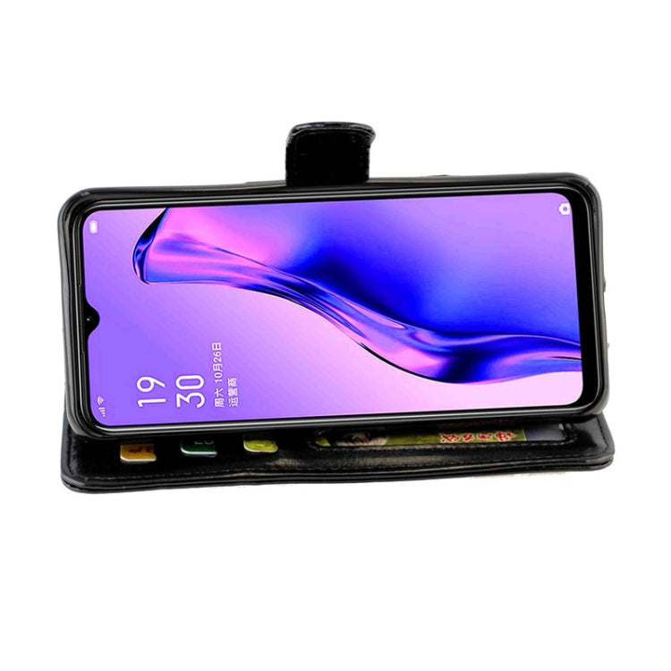 For OPPO A31/A8 Crazy Horse Texture Leather Horizontal Flip Protective Case with Holder & Card Slots & Wallet & Photo Frame