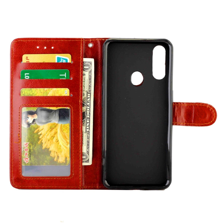 For OPPO A31/A8 Crazy Horse Texture Leather Horizontal Flip Protective Case with Holder & Card Slots & Wallet & Photo Frame