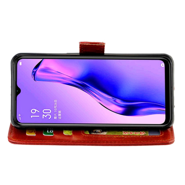 For OPPO A31/A8 Crazy Horse Texture Leather Horizontal Flip Protective Case with Holder & Card Slots & Wallet & Photo Frame