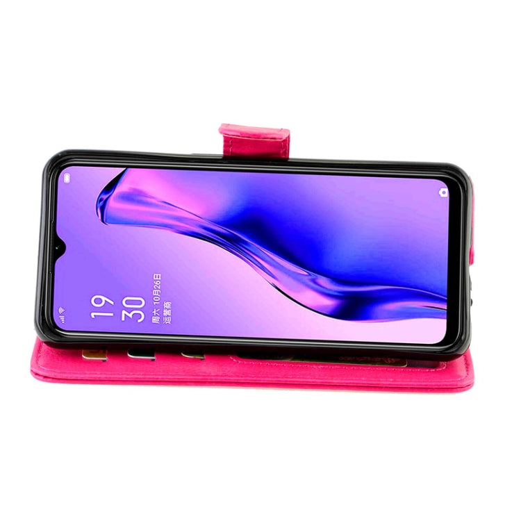 For OPPO A31/A8 Crazy Horse Texture Leather Horizontal Flip Protective Case with Holder & Card Slots & Wallet & Photo Frame