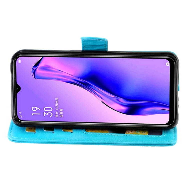 For OPPO A31/A8 Crazy Horse Texture Leather Horizontal Flip Protective Case with Holder & Card Slots & Wallet & Photo Frame