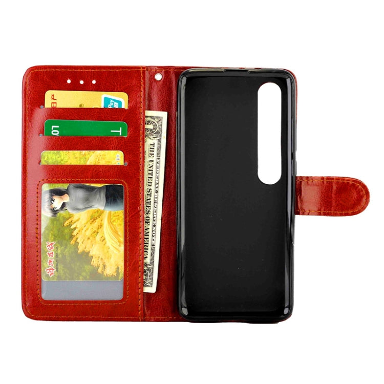 For XIAOMI Mi10/Mi10Pro Crazy Horse Texture Leather Horizontal Flip Protective Case with Holder & Card Slots & Wallet & Photo Frame