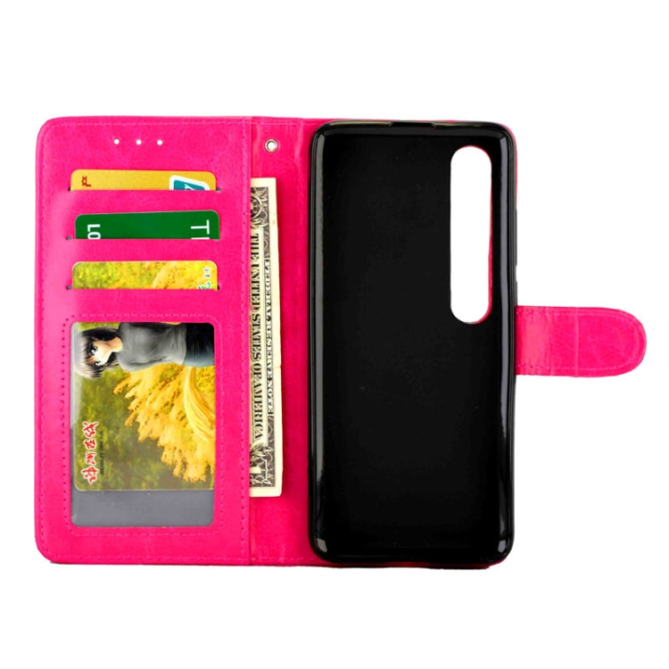 For XIAOMI Mi10/Mi10Pro Crazy Horse Texture Leather Horizontal Flip Protective Case with Holder & Card Slots & Wallet & Photo Frame