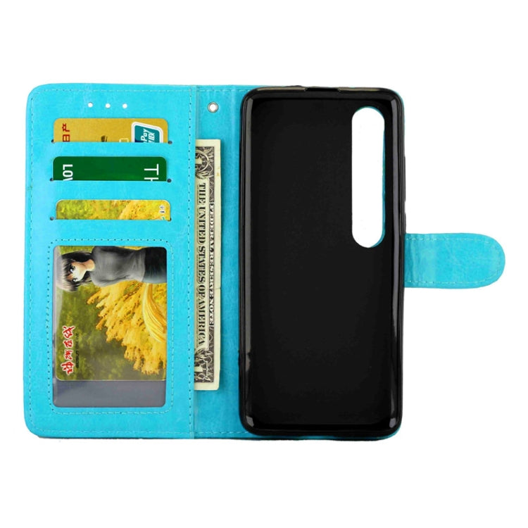 For XIAOMI Mi10/Mi10Pro Crazy Horse Texture Leather Horizontal Flip Protective Case with Holder & Card Slots & Wallet & Photo Frame