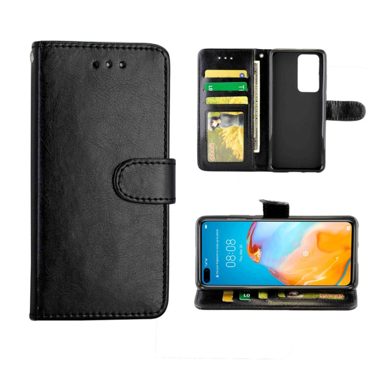 For Huawei P40 Crazy Horse Texture Leather Horizontal Flip Protective Case with Holder & Card Slots & Wallet & Photo Frame