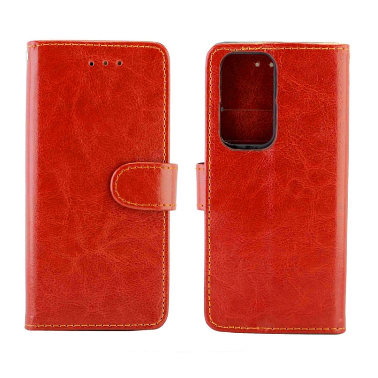For Huawei P40 Crazy Horse Texture Leather Horizontal Flip Protective Case with Holder & Card Slots & Wallet & Photo Frame
